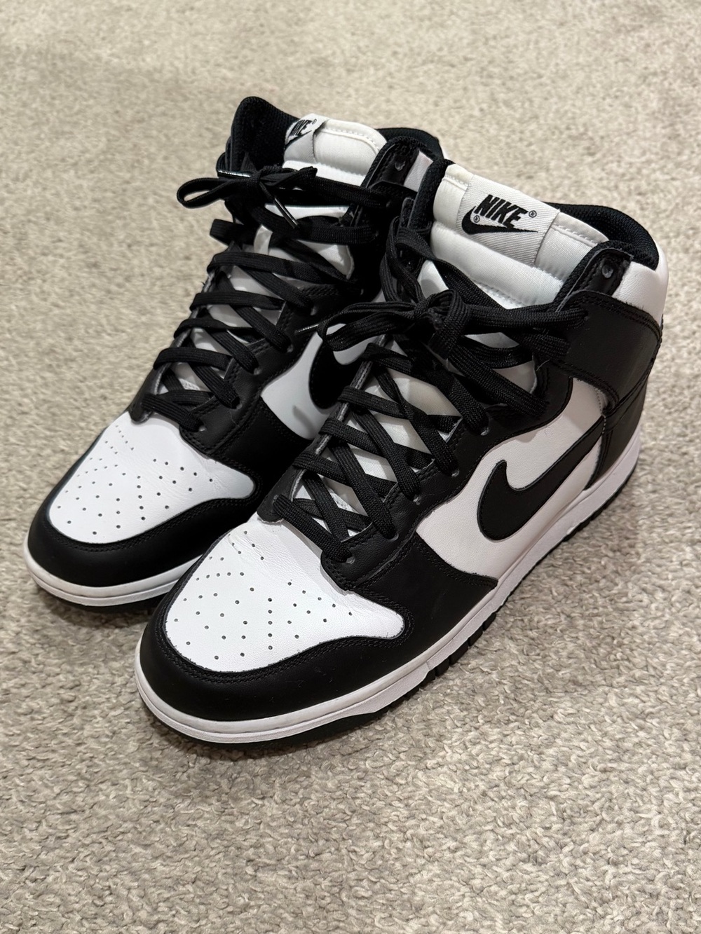 Nike Black and White High-Top Sneakers